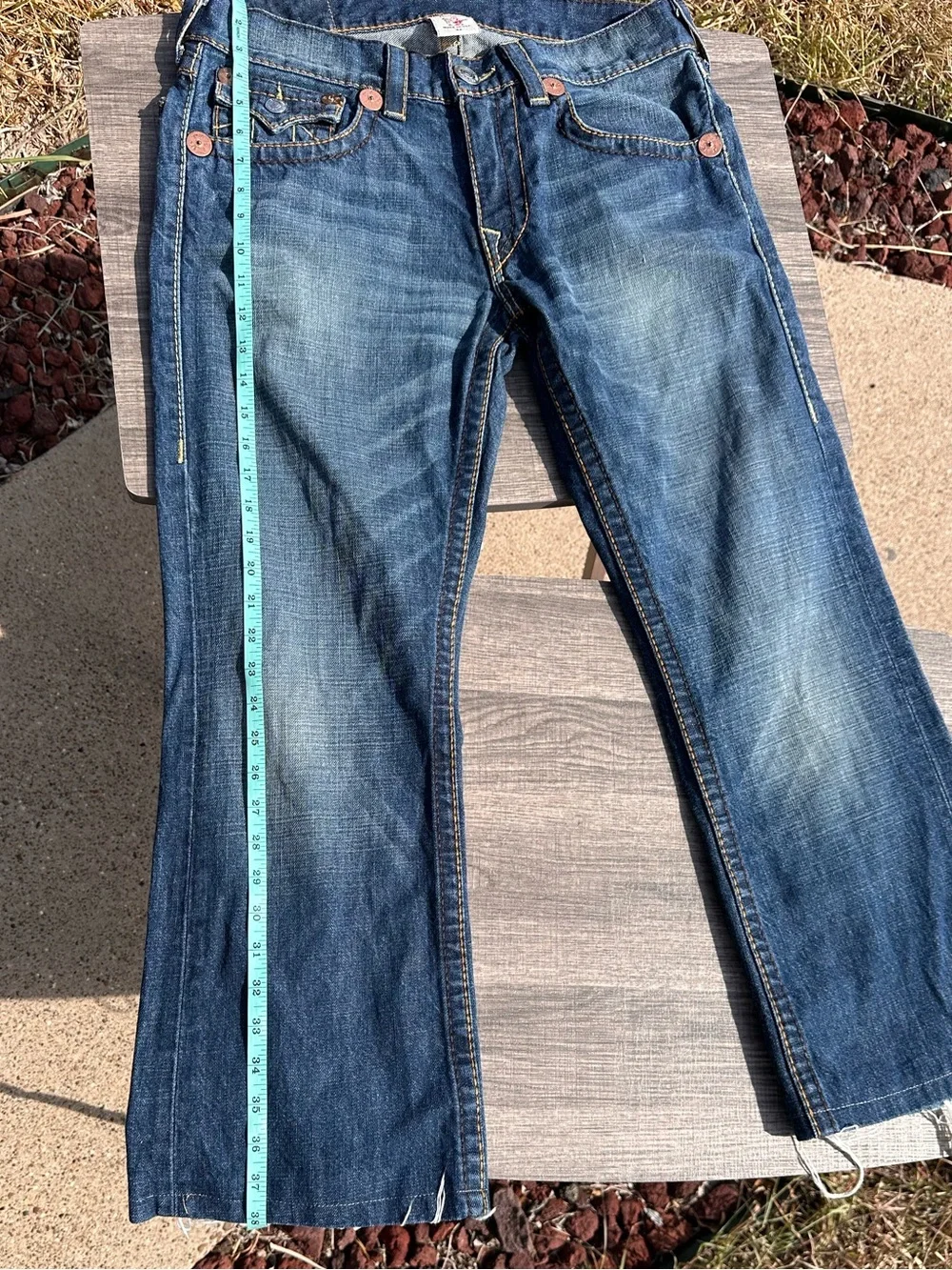 Men's True Religion Washed Bootcut Jeans